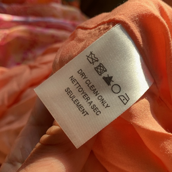 Hale Bob‎ Magnolia Maxi Dress size XS pink orange summer vacation travel party - Picture 3 of 10